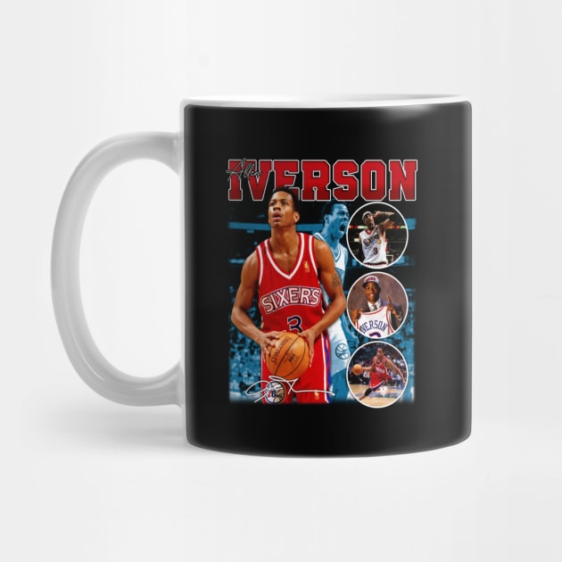 Allen Iverson The Answer Basketball Signature Vintage Retro 80s 90s Bootleg Rap Style by CarDE
